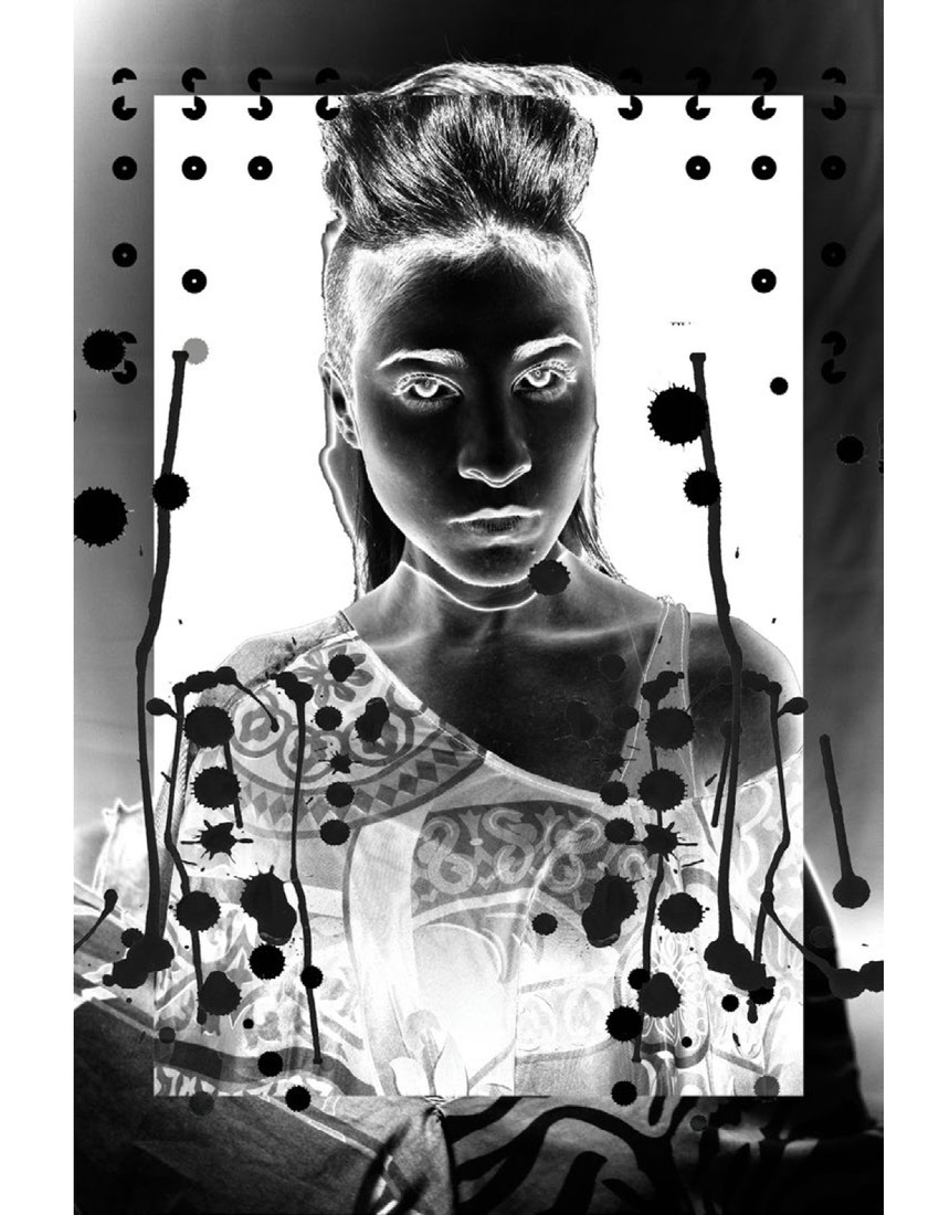 Ink Splatter Portrait